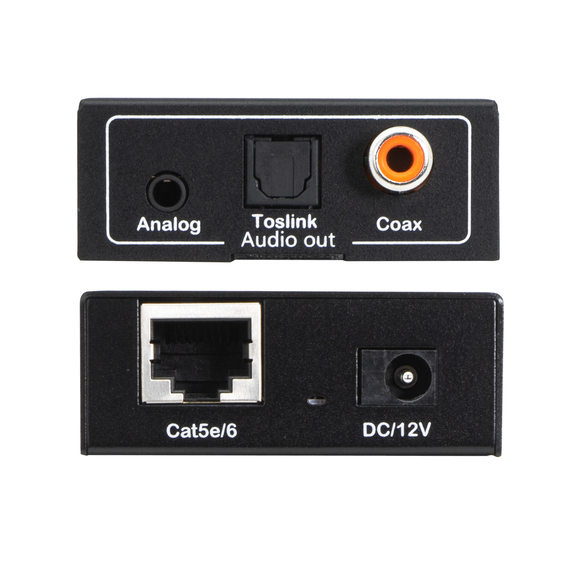 Reliable Audio Extender – Extends Audio Signals (Optical, Coaxial, Analog) Over Cat5e/6 up to 1640ft, Includes Power Over Cable (PoC) for Easy Configuration