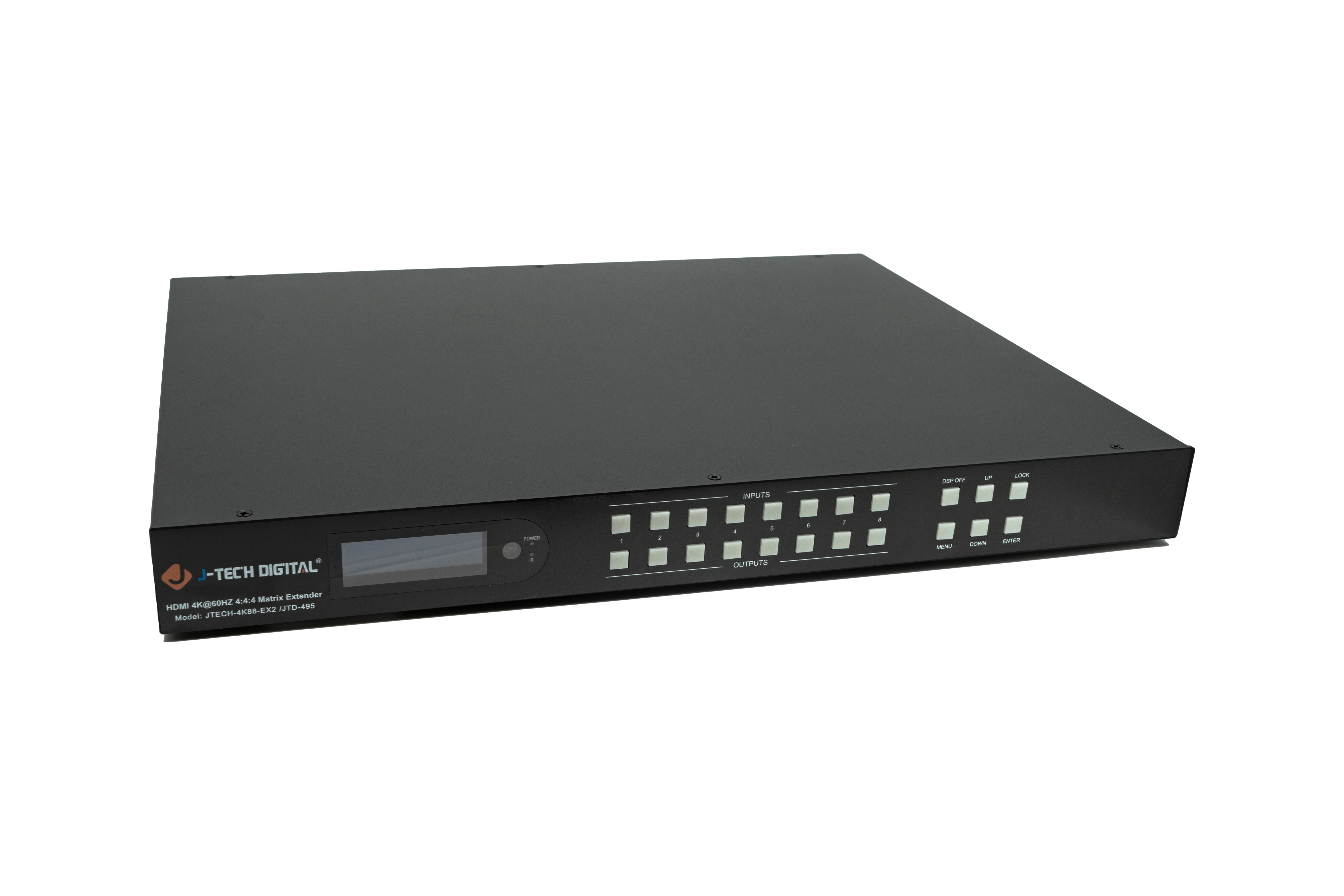 Extend 4K HDMI signals up to 131 ft with 4K 8x8 HDBaseT HDMI matrix extender.