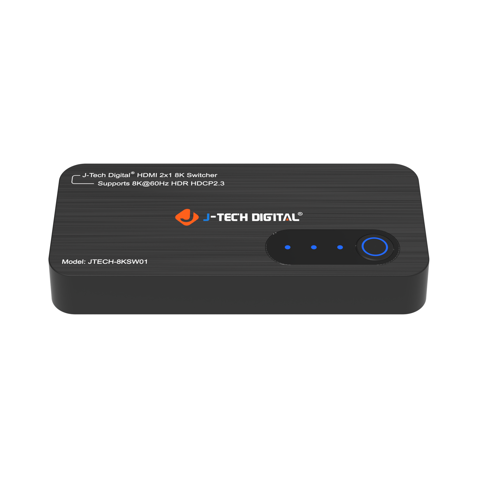 8K 2x1 HDMI Switch – Seamlessly switch between two devices with HDMI 2.1 support, 8K 60Hz, 4K 120Hz, HDR, Dolby Vision, and auto/manual switching modes.
