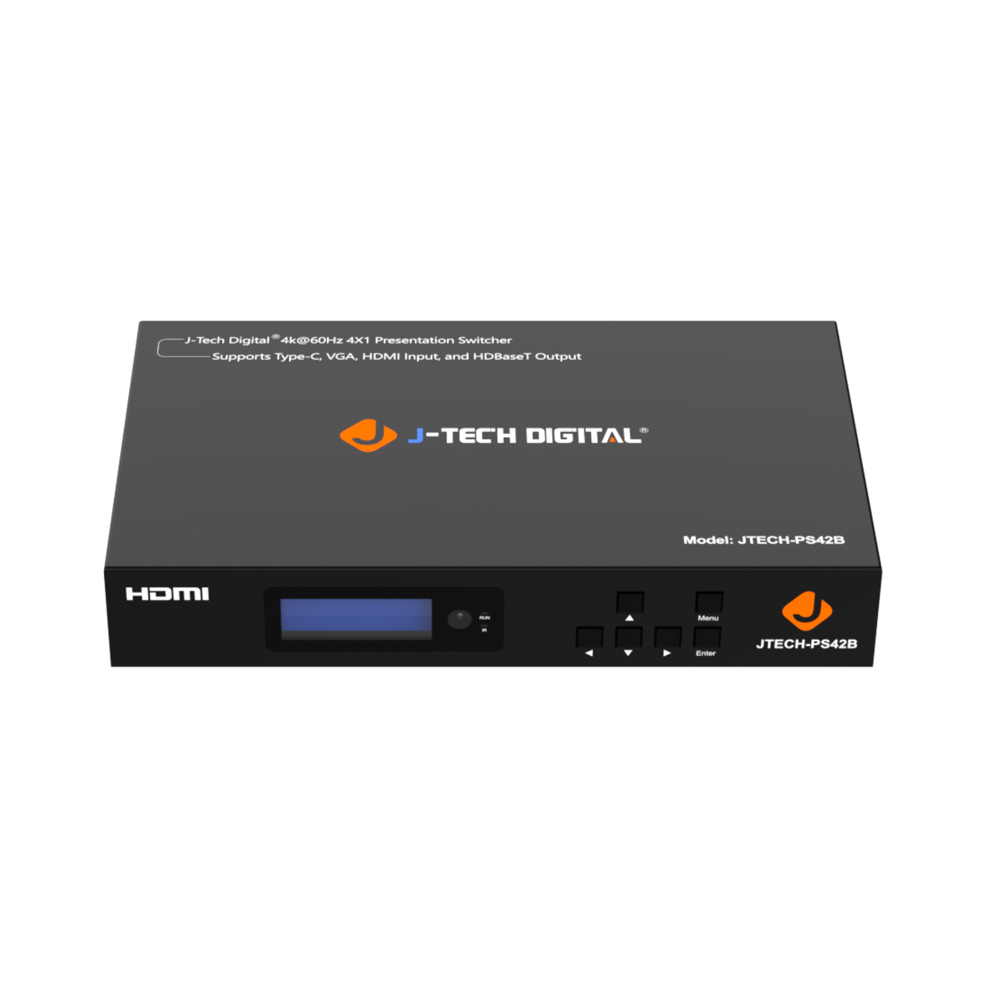 Professional 4K HDMI VGA USB-C Switch with HDBaseT Extension up to 130FT