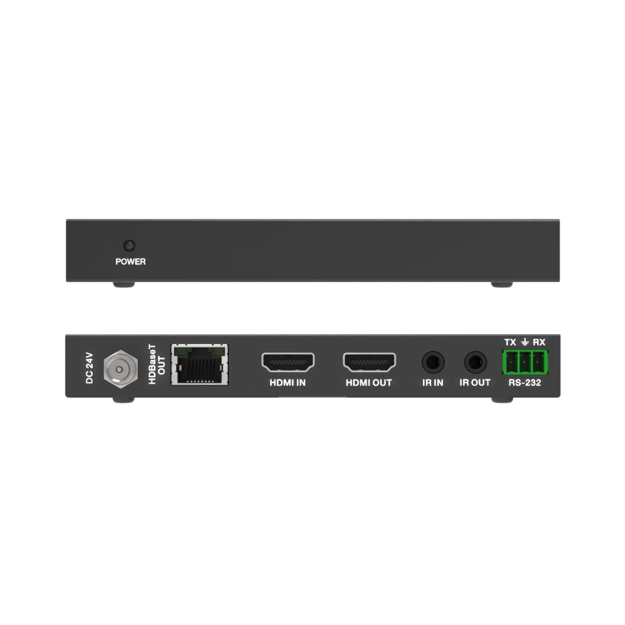 Long range HDBaseT HDMI Extender Balun with Bi-Directional PoC and IR support