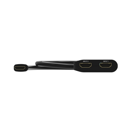2x1 HDMI Switch with Auto Switching – Easily toggle between two source devices like PS5 and Xbox, supports 8K at 60Hz, HDR, Dolby Vision