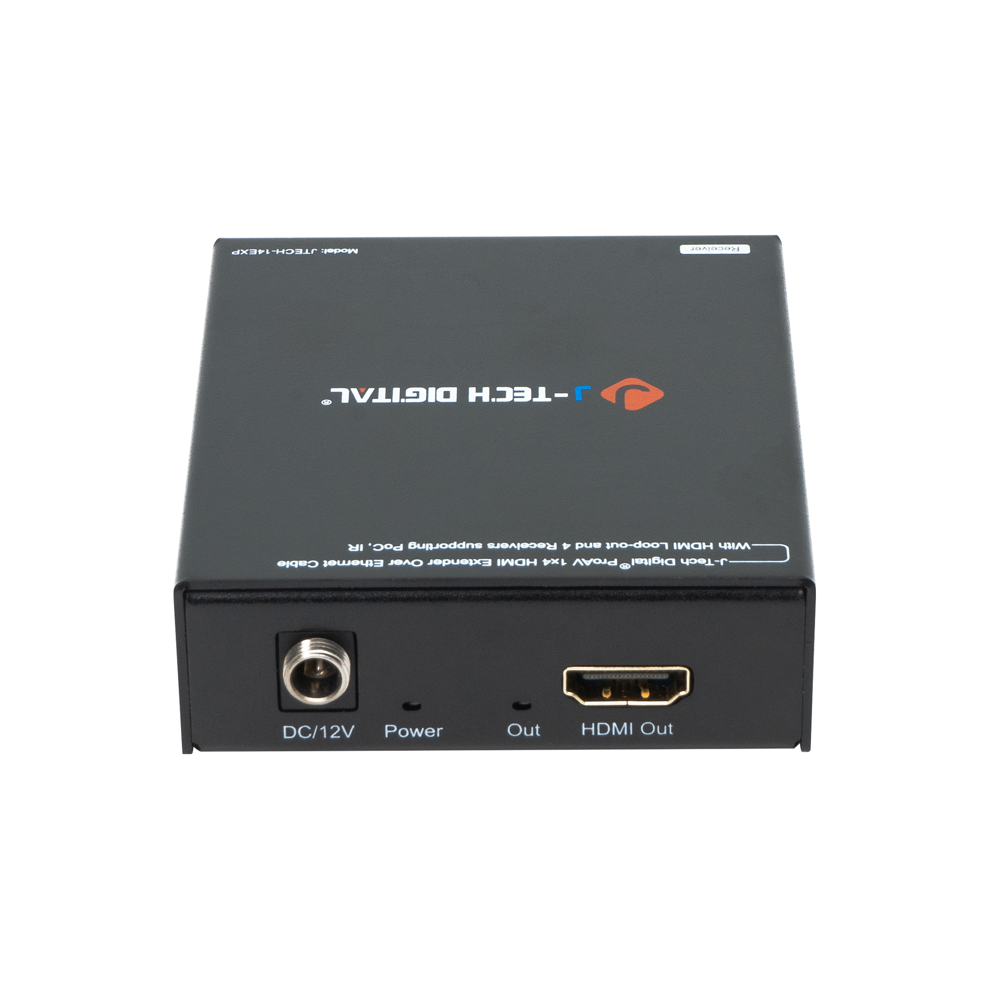 1x4 HDMI Extender Splitter with PoC, IR control, and EDID switch
