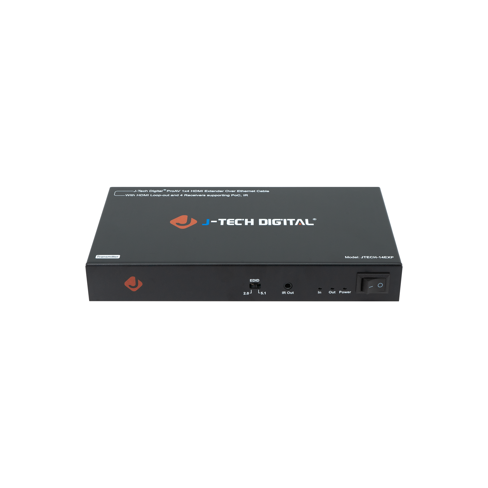 1x4 HDMI Extender Splitter with 1 input and 4 output capabilities