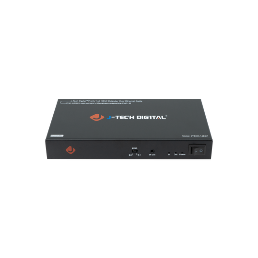 1x4 HDMI Extender Splitter with 1 input and 4 output capabilities