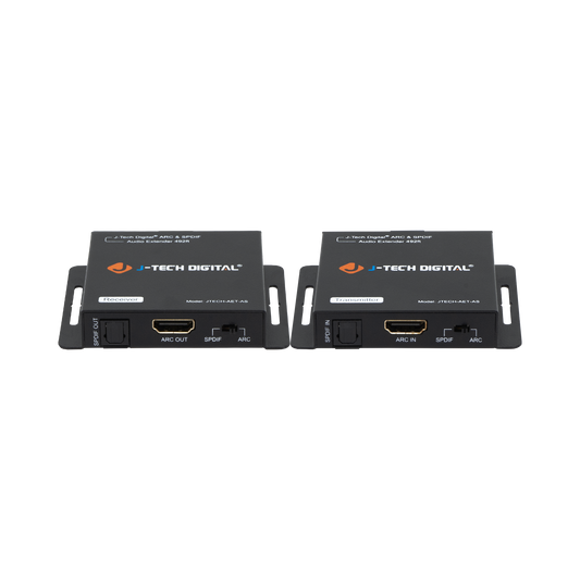 HDMI-ARC or SPDIF Optical Audio Extender, Extends Audio up to 492ft via CAT5e/6, Supports DTS/Dolby Digital, CEC Pass-Through, Easy Setup with USB Power