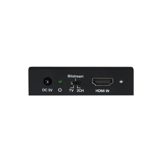 Versatile HDMI Audio Extractor – Extracts Audio via SPDIF/RCA, EDID Toggle for 2CH/Bitstream/TV, Compatible with HDMI 2.0, CEC, HDR-10 & Dolby Vision.