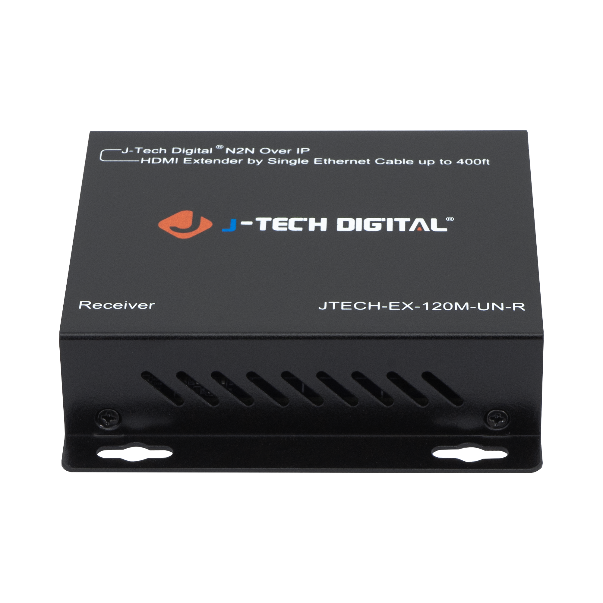 HDMI Extender Balun Receiver, Extends 1080P HDMI Signal up to 120m, Multiple Setup Options, Works with J-Tech Digital Non-PoE AV Over IP Network Switches