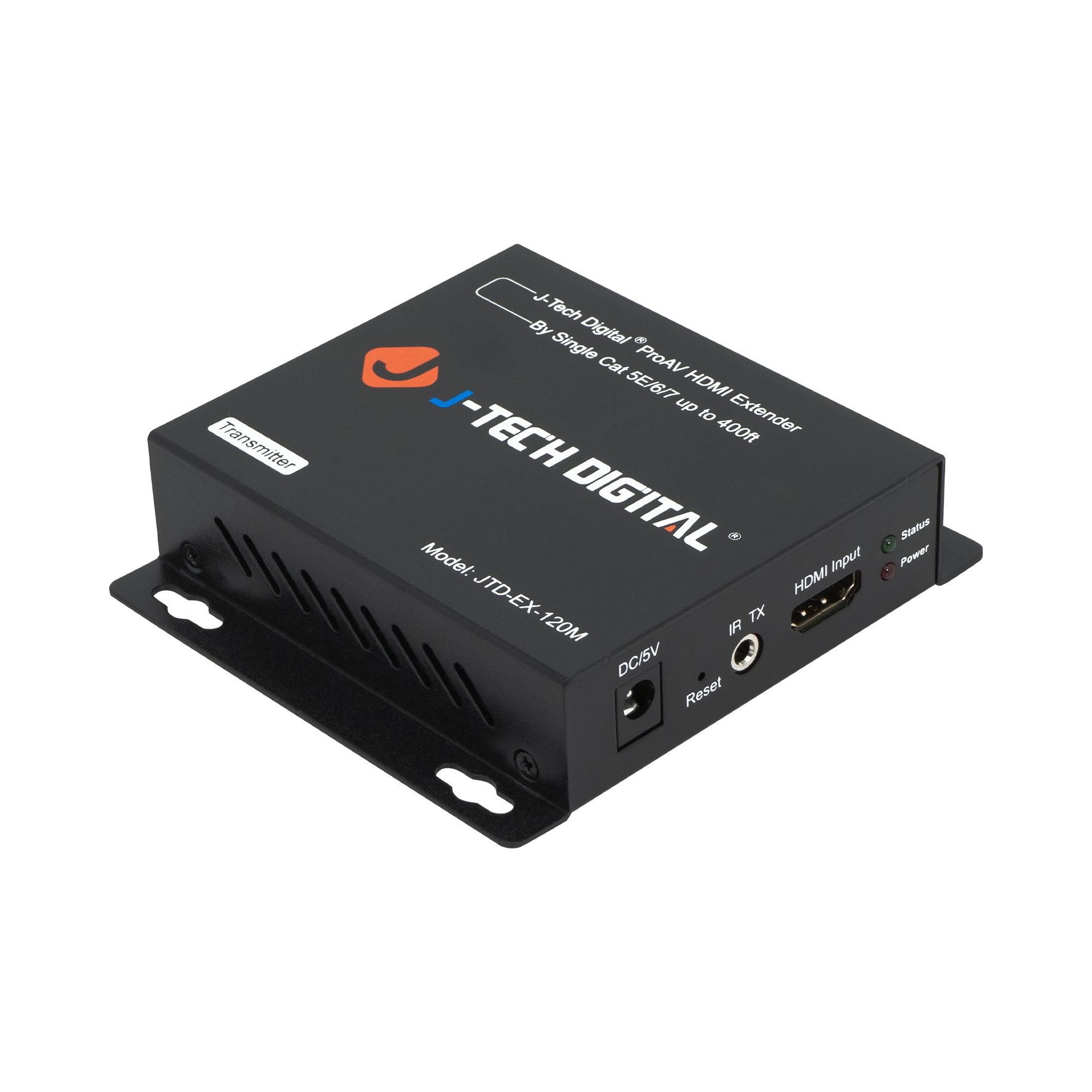 HDMI Extender over Ethernet Balun – Extends HDMI Signal Up to 394ft, Supports 36bit/24bit Color, Lossless Quality with Motion JPEG 2000, IR Pass-Through