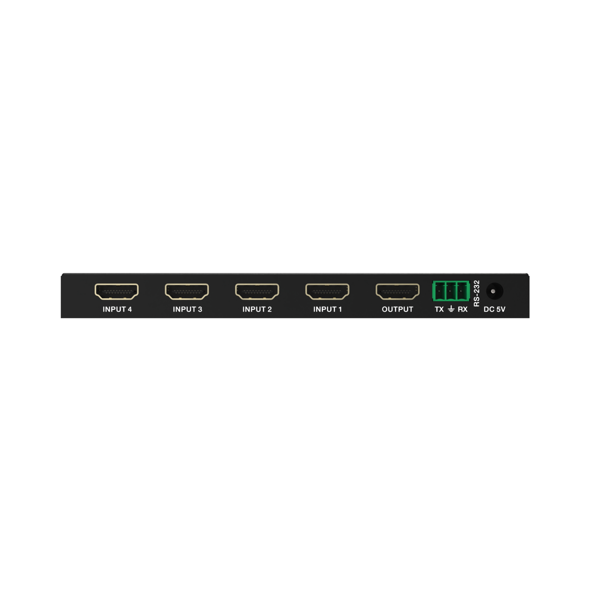 Quad HDMI Multiviewer Switch supporting 1080P and HD audio formats