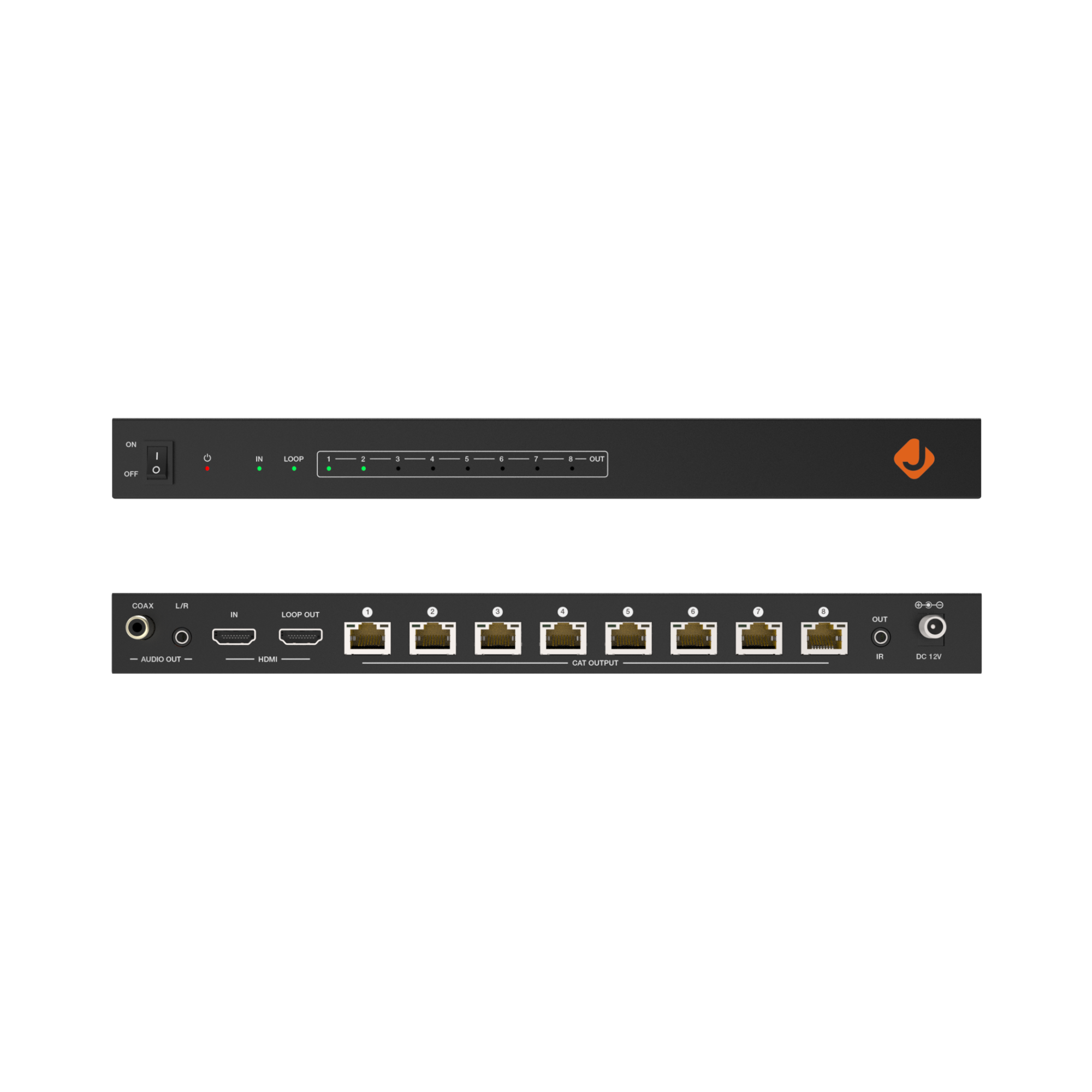 HDMI Splitter with 114ft 4K Transmission over CAT6 Cable