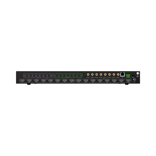 HDMI Matrix with Analog Audio Embedding and Audio Extraction