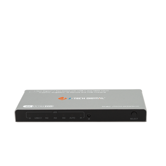 4x1 HDMI Switch – Connect up to 4 HDMI devices to a single display with support for 4K@60Hz resolution, HDR, Dolby Vision, and auto/manual switching.