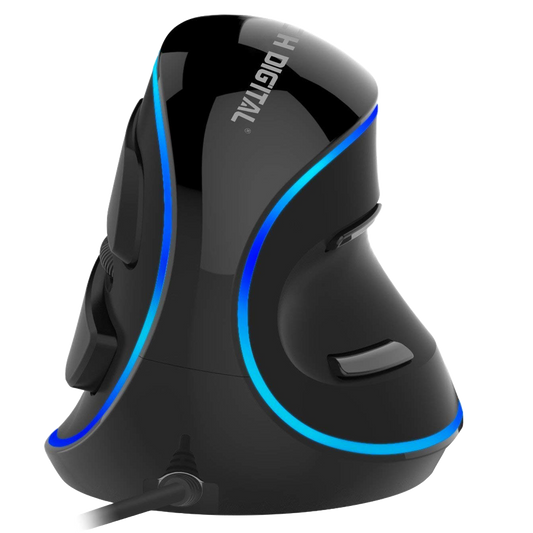 Wired Vertical Ergonomic Mouse with Removable Palm Rest