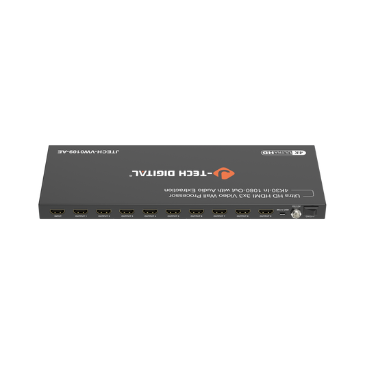 4k 3x3 hdmi video wall controller processor back view